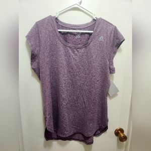 Reebok Women's Athletic Casual Legend Short Sleeve Shirt XL Purple